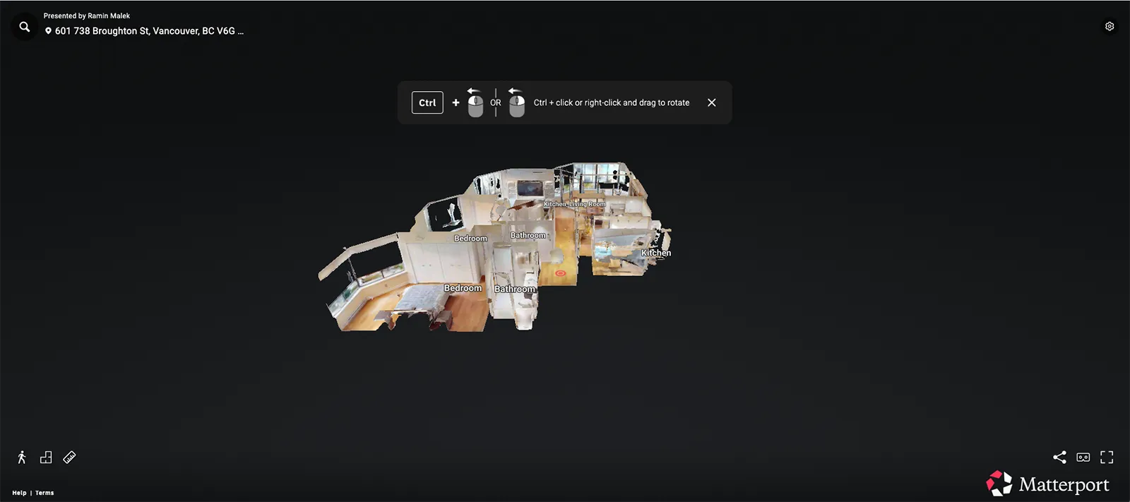 Interactive 3D Matterport